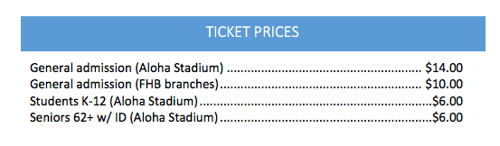 Ticket-prices